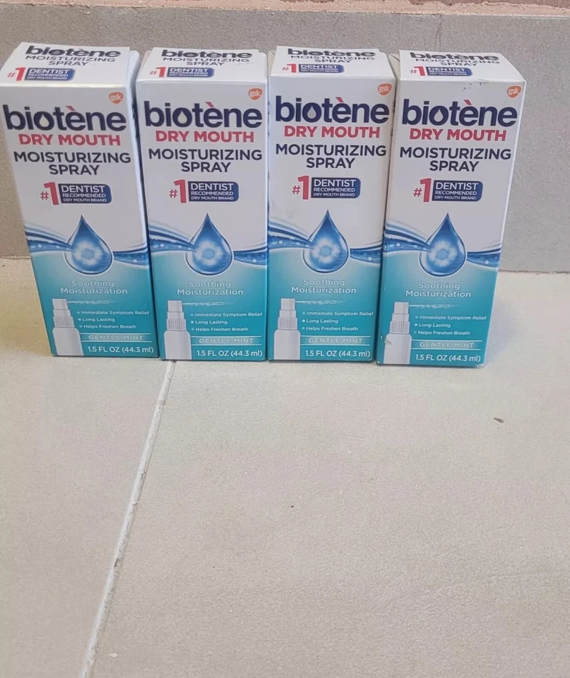 Spray hidratante suave de bioteno boca seca menta.(Pack de 4). Exp:04/2026 Foto 1 de 1