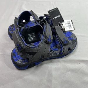 Sandali bambino Eddie Bauer cinturino regolabile Jordan blu grigio taglia 13 scarpe - Foto 1 di 7