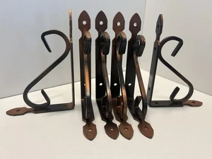 6er Set Regalträger/Ca16,4x11,4x2cm/Metall/Regalwinkel/Kupfer-Schwarz/B-Ware/051 - Bild 1 von 4