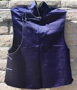 1900's Chinese Dark Blue Silk Embroidery Vest - Picture 1 of 14