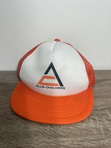 A-C Allis Chalmers Snapback Hat Orange - Picture 1 of 3
