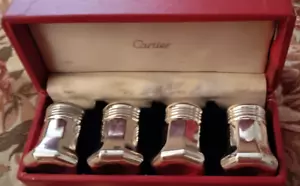 Boxed Sets of Cartier 1.5" Sterling Salt and Pepper Shakers Priced to Sell LOOK! - Picture 1 of 10