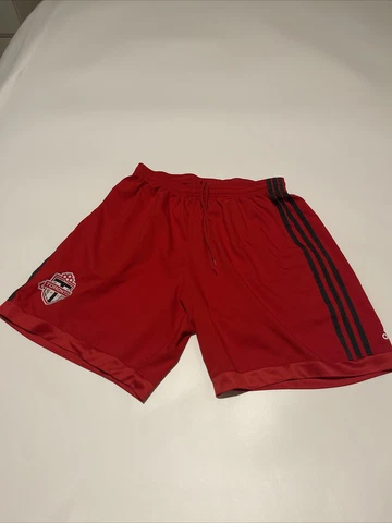 adidas Men's MLS Adizero Team 7” Shorts, Toronto FC- Red Large Soccer Football Cover