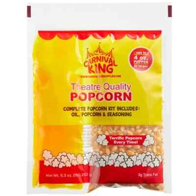 Carnival King All-In-One Popcorn Kit for 4 oz. Popper - 24/Case - Image 1 of 4