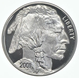 2001 Proof Buffalo Commemorative Silver Dollar $1 - Picture 1 of 3