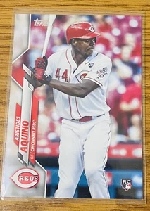 ARISTIDES AQUINO Topps 2020 Factory Set RC Rookie. Photo Variant SP. Reds - Picture 1 of 2