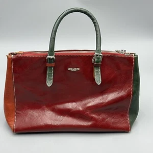 chiarugi firenze purse Red Green Tan - Picture 1 of 8