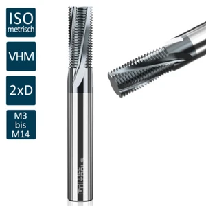 VHM Gewindefräser (ISO metrisch) M3 bis M14 Gewinde - Universal - TILL TOOLS - Bild 1 von 2