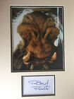 TIM DRY - STAR WARS - J&#39;QUILLE ACTOR - EXCELLENT SIGNED COLOUR DISPLAY