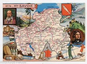 Cpsm . J.P.Pinchon. Department French. French Geography .n ° 74 .hte Savoy - Picture 1 of 2