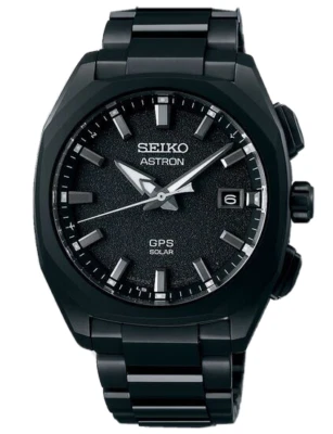 New Seiko Astron GPS Solar Titanium Black Dial Men's Watch SSJ009 — 第 1/2 张图片