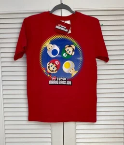 NWT 2010 Nintendo Super Mario Bros Wii Video Game Kids Promo T-Shirt Youth Sz XL - Picture 1 of 6