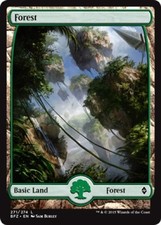4 x Forest (271/274) - Battle for Zendikar - Full Art - Magic the Gathering MTG