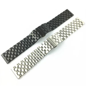 Cinturino di ricambio per orologio in acciaio inox massiccio 18 19 20 21 22 24 26 mm - Foto 1 di 9