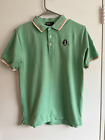 Polo Ralph Lauren Boys Medium Embroidered Cow Golf Green Polo Short Sleeve Shirt