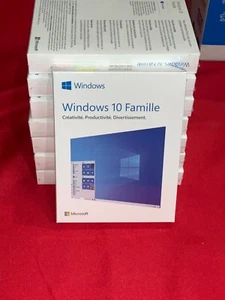 Microsoft Windows 10 FAMILY Home Edition French HAJ-00059 NEW SEALED RETAIL✅❤️️ - Picture 1 of 3