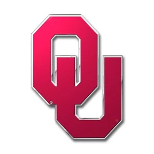 ProMark 3D NCAA Oklahoma Sooners Emblem Aufkleber Abziehbild Aluminium 3-5/8" x 4-5/8" - Bild 1 von 1