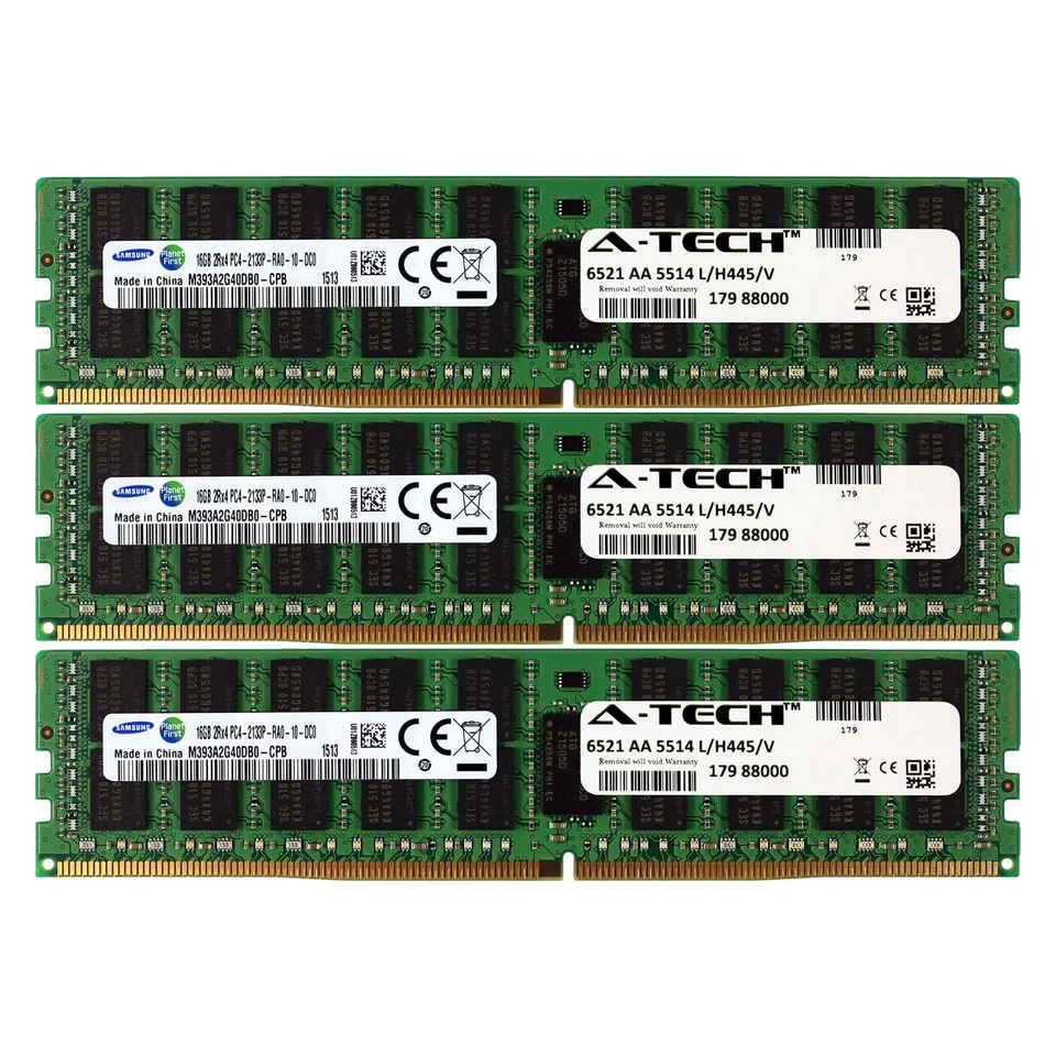 PC4-17000 Samsung 48GB Kit 3x 16GB HP Cloudline CL2100 726719-B21 Memory RAM - Image 1 of 1