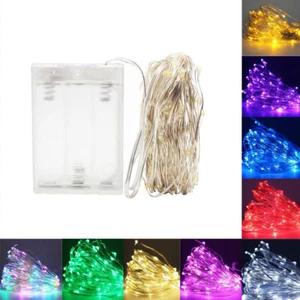 Battery Powered LED String Fairy Lights Copper Wire Flexible Home Party Decor US - Picture 1 of 20