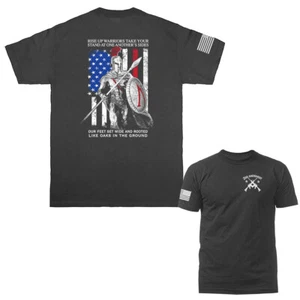 Rise Warriors 2nd Amendment Constitution Gun Patriot Patriotic T-shirt - Picture 1 of 4