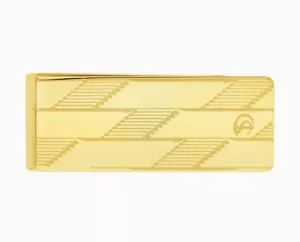 S.T. DUPONT MONEY CLIP FERMASOLDI MONOGRAM 1872 FINITURA ORO 003542 - Picture 1 of 3