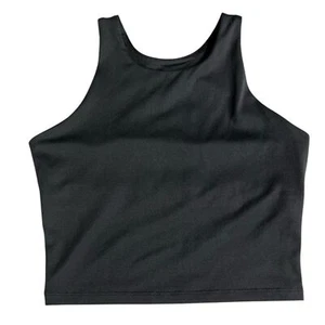Tek Gear Black Longline Bra Tank Top Girls Large 10/12 - Picture 1 of 6