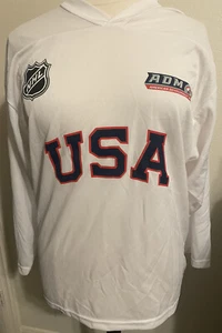 Camiseta deportiva de hockey blanca del equipo de EE. UU. ADM talla mediana - Imagen 1 de 8