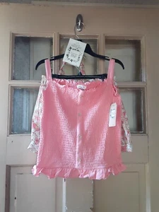 Forever Me Girls Top, Shorts & Headband Size Large (10-12) NEW WITH TAGS - Picture 1 of 2