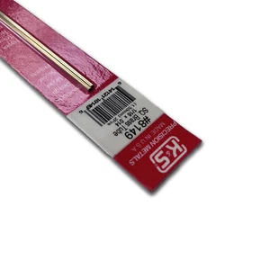 K&S Metals 8149 Square Brass Tube: 1/16 OD x 0.014 Wall x 12 Long (2 Pieces) - Picture 1 of 2