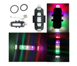 Fahrradlicht USB Wiederaufladbarer Elektroroller Nachtrad Sicherheitsvorsorge 4 Modi - Bild 1 von 8