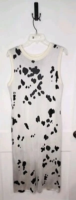 Size Medium St. John Collection Dalmation Jacquard Sweater Dress 100% Rayon - Image 1 of 4