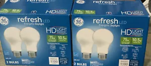 ⚡️GE Lighting LED A19 Light Bulb, HD Light White, 1100 Lumens (4pk) - Picture 1 of 3