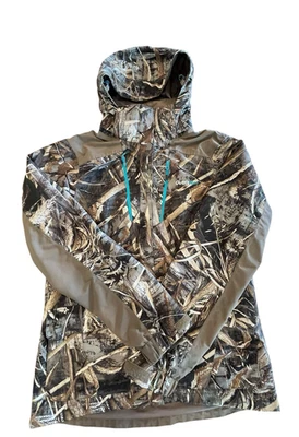 Cabela's Rain jacket OutfitHER  Camo Zip Hood 4Most Dry Plus Sz Medium - Image 1 of 4