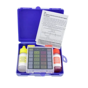 3-Way Swimming Pool & Spa Test Kit, Tests Water for pH, Chlorine, Bromine Levels - Picture 1 of 2