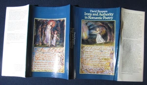 Irony and Authority in Romantic Poetry DUST JACKET ONLY by David Simpson - Picture 1 of 3