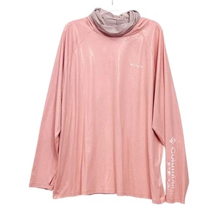 Columbia PFG Hoodie Terminal Deflector Zero Coral Armhole Shirt Sz 2XL NWOT - Picture 1 of 13