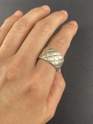 Michael Dawkins Plata de Ley 925 Diamante Cruz Escotilla Patrón Talla 8 Foto 1 de 4