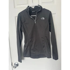 The North Face Gray Quarter Zip Pullover Athletic Sweatshirt Womens Sz: Small - Picture 1 of 3