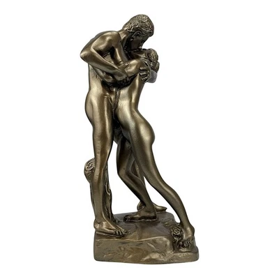 El beso de Ferdinand Lepcke pareja desnuda estatua escultura efecto bronce erótico Foto 1 de 4