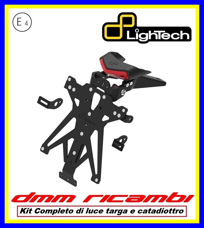 Portatarga LighTech KTM DUKE 790 2022 2023 2024 supporto + luce targa omologato - Immagine 1 di 1