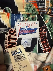 SPOONER SHIRT SAN FRANCISCO GIANTS CHAMPIONSHIP SHIRT NEW WITH TAGS - Picture 1 of 5