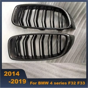 Front Bumper Grill Carbon Fiber Grille for BMW 4 Series F32 F33 F36 F80 M4 2014+ - Picture 1 of 1