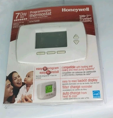 Honeywell RTH7500D Thermostat - 7-Day Programmable New Open Box - Image 1 of 3