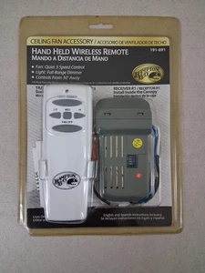 Hampton Bay Hand Held Wireless Remote 191-691 Transmitter Receiver Ceiling Fan - Picture 1 of 8
