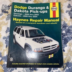 Haynes Repair Manual 30022 Dodge Durango & Dakota Pick-Ups 2000-2003 Excellent - Bild 1 von 4