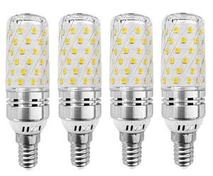 E12 LED Corn Bulbs 16W LED Candelabra Bulb (4 Pack) 3000K Warm White 80 LEDs ... - Picture 1 of 6