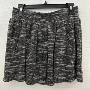 Free People Size S Black/White "Holly Go Lightly" Tweed Skirt Pockets SKU 60062 - Picture 1 of 8