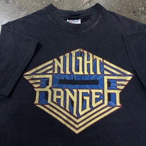 Vintage 1980s 83’ Night Ranger Dawn Patrol Rock Band Concert Tour T-shirt Size S - Picture 1 of 5