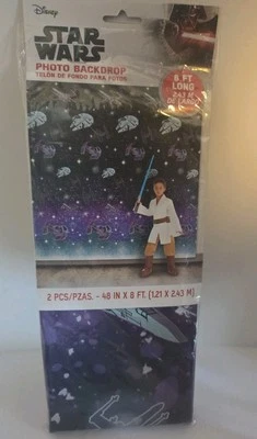 Telón de fondo foto fiesta cumpleaños Disney Star Wars 8’x48” nuevo Foto 1 de 4