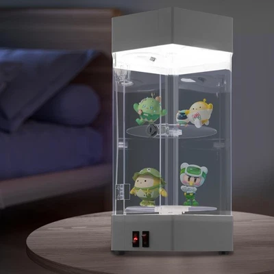 360° Electric Jewelry Rotating Clear Display Case with Built In LED 10.63"x18.9" - Image 1 of 4